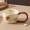 Axyaa Cute Puppy Ceramic Mug - 300ML Cartoon Coffee Cup