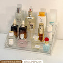 Axyaa Acrylic Cosmetic & Perfume Organizer - Clear Makeup & Eyeshadow Palette Display Stand
