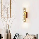Axyaa Nordic Style Translucent Stone Wall Lamp for Creative Bedroom & Living Spaces