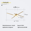 Axyaa Modern Art LED Pendant Light with Remote Control