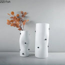Axyaa Wave Point Resin Vase: Handcrafted Table Flower Ornament & Dried Flower Vessel