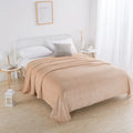 Axyaa Super Soft Reversible Mink Fleece Throw Blanket Twin Queen Size