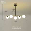 Axyaa Modern Chandelier LED Suspension Lamp for Kitchen Island Table Living Room Bedroom