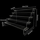 Clear Acrylic Makeup Organizer Rack by Axyaa - Cosmetic Storage Stand for Eyeshadow, Lipstick, Powder