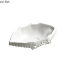 Axya Crab Shell Ceramic Bowls Set - Solid Color Tableware Dinner Plate