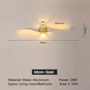 Axyaa Modern LED Wall Lamps - Black White, Long Strip Design for Living Room and TV Wall