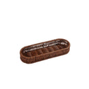 Axyaa Oval Rattan Storage Basket for Home & Picnic - Desk Decor, Bread Plate