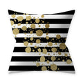Axyaa Golden Black Pattern Decorative Cushion Cover 45*45CM for Home Sofa Car