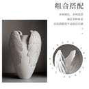 Axyaa White Ceramic Vase: Home Living Room Decor and Dining Room Centerpiece