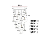 Axyaa Modern Lava Chandelier for Home Decor and Ambiance