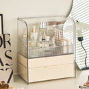 Clear Acrylic Makeup Organizer Box by Axyaa - Dustproof Storage for Bathroom and Lipstick