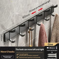 Axyaa Black Aluminum Towel Rack Holder 60CM with Hook and Tissue Holder