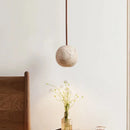 Axyaa Stone Yellow Travertine Chandelier Nordic Bedroom Pendant Lamp