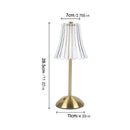 Axyaa Glass LED Table Lamps Night Light Touch Lamp Bedroom Study Bedside Decor