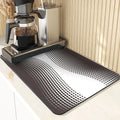Axyaa Geometric Coasters Set of 4 Black White Dining Table Placemats Mats