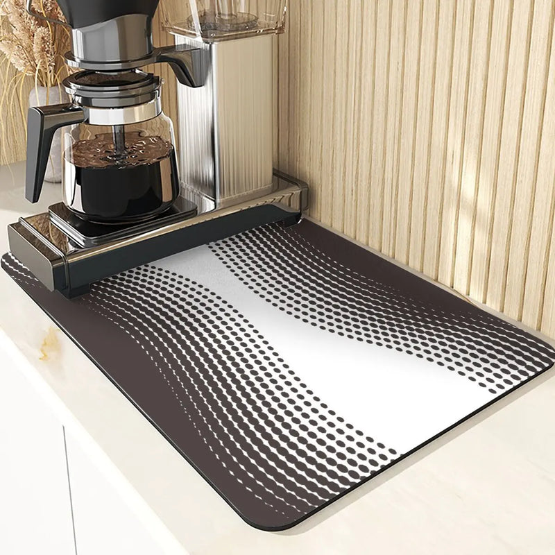 Axyaa Geometric Coasters Set of 4 Black White Dining Table Placemats Mats