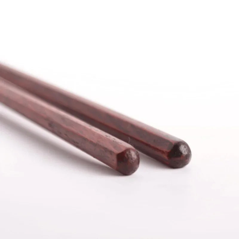 Axya Hexagonal Wooden Chopsticks - Eco-Friendly Japanese Tableware