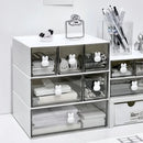 Axyaa 3-Layer Desk Organizer with Drawer for Hairpin, Makeup, Cosmetics & Jewelry Storage
