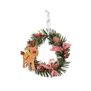 Axyaa Mini Christmas Wreath Ornament Set for Festive Decor