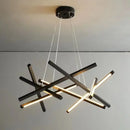 Axyaa Geometric Rotating Branch Chandelier for Nordic Living Room Hall Bedroom