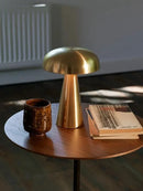 Axyaa Rechargeable Mushroom Table Lamp Touch Switch LED Desk Light