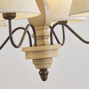 Axyaa Mid-Century Style Woodwork Chandelier for Study, Bedroom, Living Room