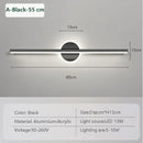 Axyaa LED Mirror Lamp Wall Light Black Gold Strip Fixture for Bathroom Toilet