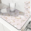 Axyaa Sea Shell Pearl Coffee Mat: Quick Dry Kitchen Drying Mat