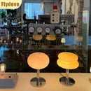 Axyaa Double Layered Egg Tart Girl Desk Lamp: American Retro Bauhaus LED Vintage
