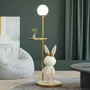 Axyaa Rabbit LED Floor Lamp for Study Living Room Girls Bedroom