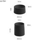 Axyaa Ceramic Stone Pattern Dessert Snack Sushi Plate for Molecular Cooking