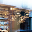Axyaa Nordic Glass Chandelier: Mickey Bubble Ball Pendant Lamp for Home Decor