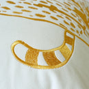 Axyaa Gold Leopard Velvet Pillow Case, 45x45cm Luxury Embroidered Cushion Cover for Home Decor
