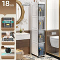 Axyaa Narrow Storage Cabinet: Multi-Tier Slim Organizer for Bathroom/Living Room