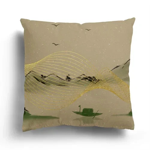 Axyaa Retro Series Ink Painting Pillowcase Collection