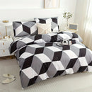 Axyaa Geometric Cotton Duvet Set with Zipper Closure for All-Season Comfort