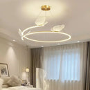 Axyaa Modern Butterfly Chandelier LED Pendant Light for Minimalist Living Room