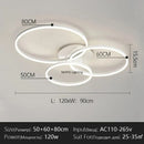 Axyaa Nordic LED Ceiling Light | Modern Minimalist Iron Chandelier for Living Room