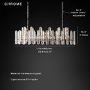 Axyaa Vintage Crystal Chandelier - Postmodern Luxury Dining Area Lighting