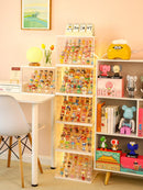 Axyaa Collectible Figures Display Stand Case for Toys & Dolls - Large Capacity & Dust-proof