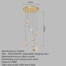 Axyaa Swan Acrylic LED Pendant Chandelier for Home and Restaurant Lighting