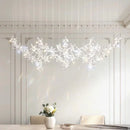Axyaa Crystal Chandelier: Luxury Living Room & Dining Pendant Light