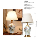 Axyaa Ceramic Table Lamp American Style Living Room Bedroom Decor