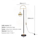 Axyaa Nordic LED Floor Lamp Family Living Room Decor Standing Light