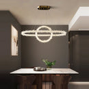 Axyaa Crystal Chandelier Circular for Living Room Nordic Dining Bedroom