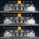 Axyaa Solar Outdoor Street Light 348 LEDs Motion Sensor IP65 Waterproof 3 Modes