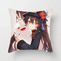 Axyaa Hu Tao Square Cushion Pillow - Cosplay Anime Pillowcase Gift