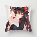 Axyaa Hu Tao Square Cushion Pillow - Cosplay Anime Pillowcase Gift
