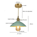 Axyaa Ceramic Copper LED Pendant Light for Home Indoor Decor - Nordic Hanglamp