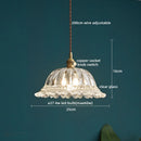 Axyaa Clear Glass LED Pendant Chandelier - Nordic Hanging Lamp for Kitchen, Living Room